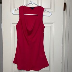 Banana republic raspberry drapey blouse